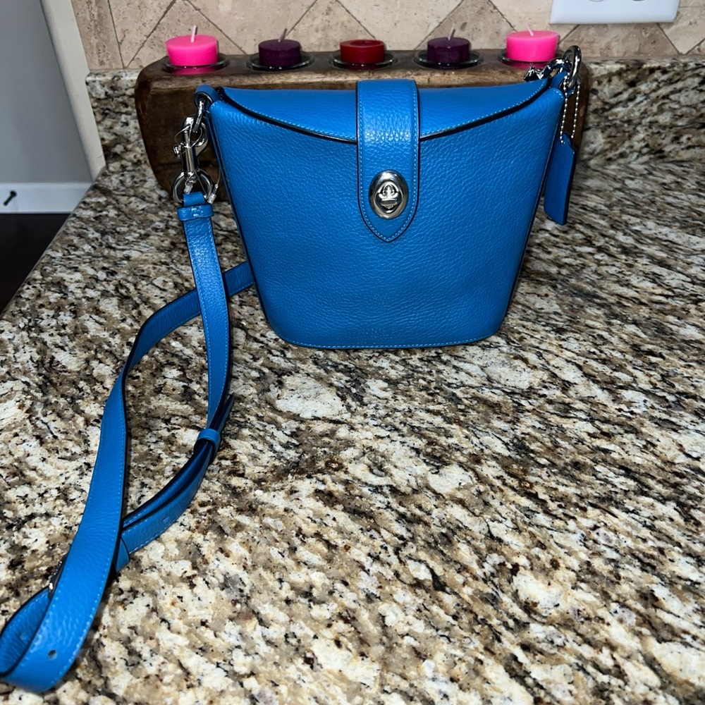 Coach Addie vivid blue crossbody bag new without tag